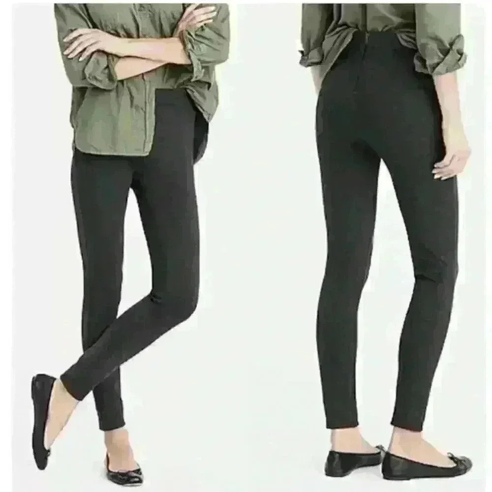 J. Crew Pixie Pant in Stretch Ponte Heather Gray, sz 4R